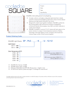 SQUARE Light Sheets: SP - PLS - Stockholm Lighting Company AB