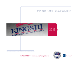 product catalog - Kings III Emergency Communications