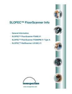 SLOFEC FloorScanner Datasheet