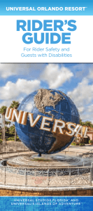 Rider`s Guide - Universal Orlando® Resort