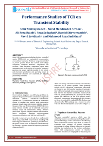 Performance Studies of TCR on Transient Stability