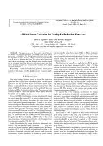 A Direct Power Controller for Doubly-Fed - NIPE