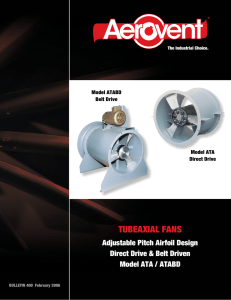 Tubeaxial Fans Adjustable Pitch Airfoil Design (Models
