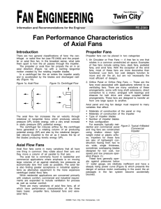 Fan Performance Characteristics of Axial Fans - FE-2300