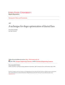 A technique for shape optimization of ducted fans