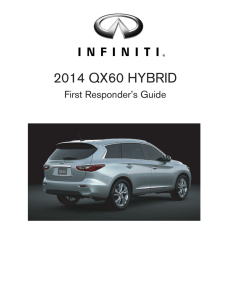 First Responder`s Guide for the 2014 Infiniti QX60 Hybrid