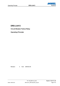 DRS-LA413 - Circuit Breaker Failure Relay - Operating