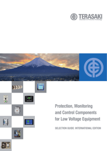 Protection, Monitoring and Control Components for Low Voltage