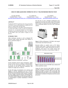 Circuit-Breaker RMU Improves MV/LV Transformer Protection