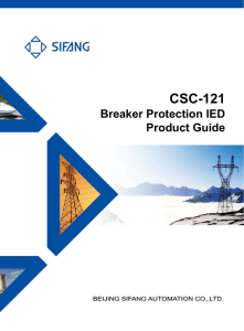 CSC-121 Breaker Protection IED Product Guide_V1.10