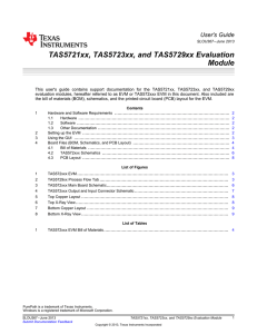 TAS5721/23/29xx EVM User`s Guide