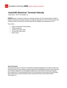 AutoCAD Electrical: Terminal Velocity