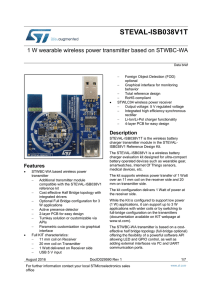 1 W wearable wireless power transmitter based