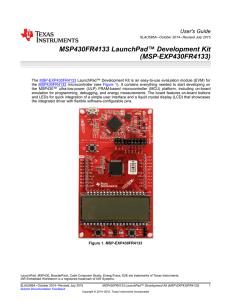 MSP‑EXP430FR4133 - Texas Instruments