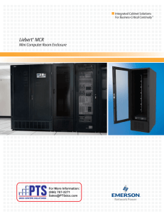 Liebert® MCR - PTS Data Center Solutions