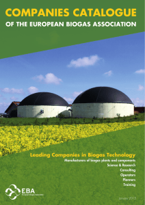 Companies Catalogue - European Biogas Association