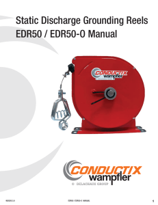 Static Discharge Grounding Reels EDR50 / EDR50-O