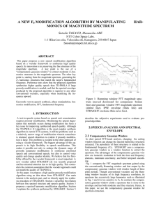 monics of magnitude spectrum