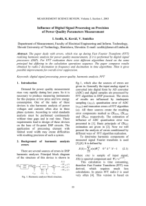 Influence of Digital Signal Processing on Precision of Power Quality