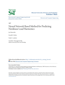 Neural Network Based Method for Predicting