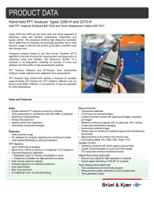Product Data: Hand-held FFT Analyzer Types 2250-H and 2270