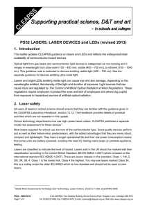 PS52 LASERS, LASER DEVICES and LEDs (revised