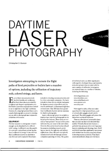 Daytime Laser Photography