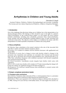 Arrhythmias in Children and Young Adults