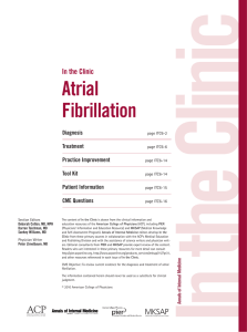 Atrial Fibrillation - American College of Physicians
