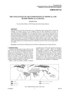 the challenges of air-conditioning in tropical