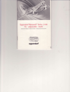 Eppendorf Research Series 2100