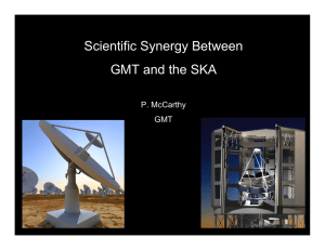 Scientific Synergy Between GMT and the SKA