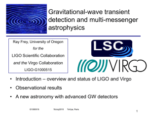 Gravitational-wave transient detection and multi-messenger