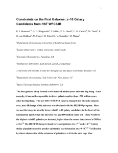 z~10 Galaxy Candidates from HST WFC3/IR