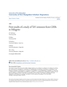 First results of a study of TeV emission from GRBs in Milagrito