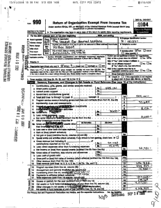 c# Return of Organls tlon Exempt From Income Tax