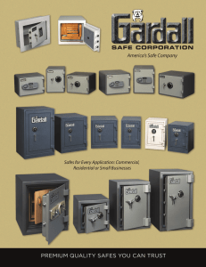 Gardall Catalog 2006 - Gardall Safe Corporation