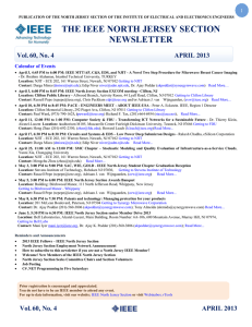 the ieee north jersey section newsletter