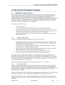 PoE Technology Overview from PSA Reference Manual