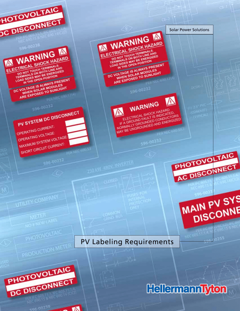 PV Labeling Requirements