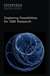 Exploring Possibilities for DBA Research