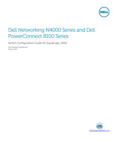 Dell Networking N4000 Series Switch Configuration Guide