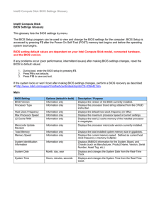 BIOS Glossary - Alphabetical
