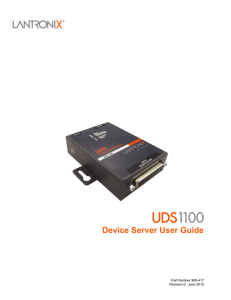 UDS1100 Device Server User Guide