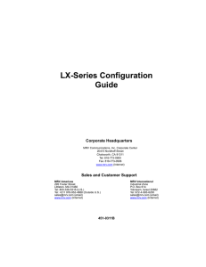 MRV LX Series Configuration Guide