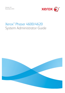 Xerox® Phaser 4600/4620 System Administrator Guide