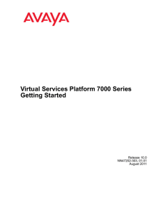 Virtual Services Platform 7000 Series Getting Started