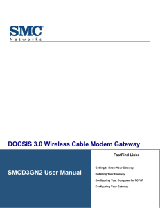 DOCSIS 3.0 Wireless Cable Modem Gateway