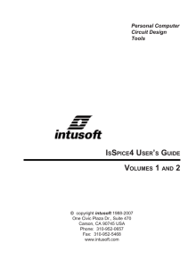 IsSpice4 User`s Guide