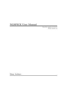 NGSPICE User Manual